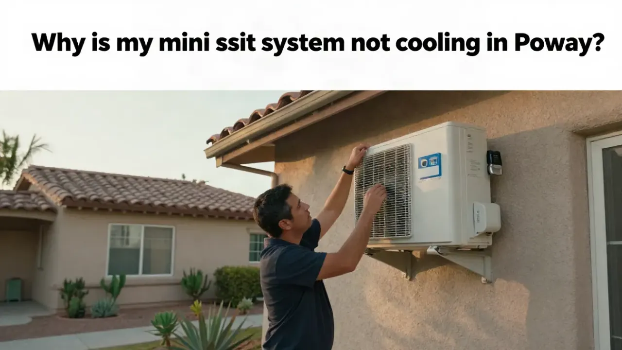 Why is my mini split system not cooling in Poway?